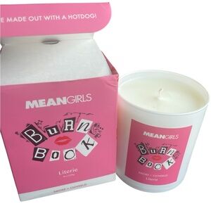 Mean Girls Themed Literie Burn Book Candle 9oz –Clovebud + Smoke – New in Box